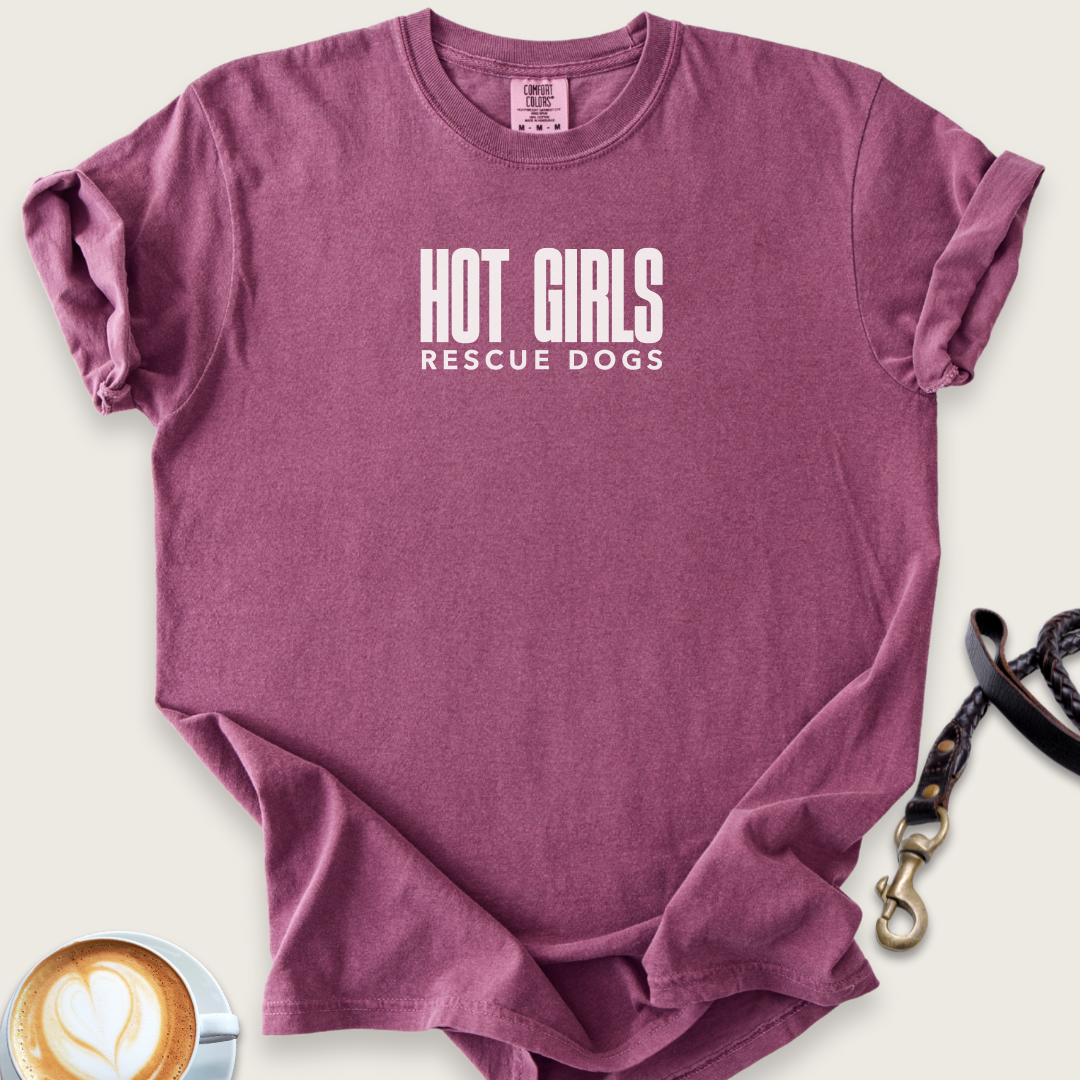 Hot girls rescue dogs T-shirt