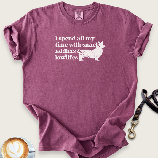 Snack addicts & lowlifes T-shirt