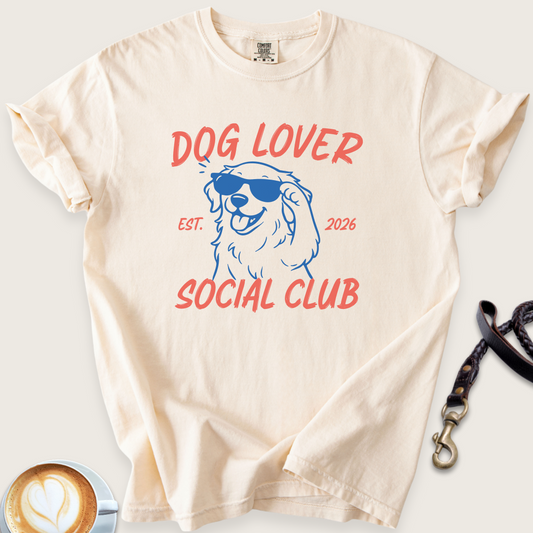 Dog lover social club T-shirt
