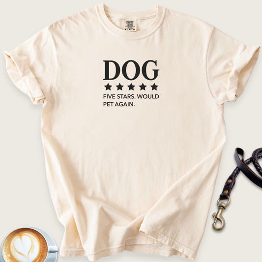 Dog five stars T-shirt