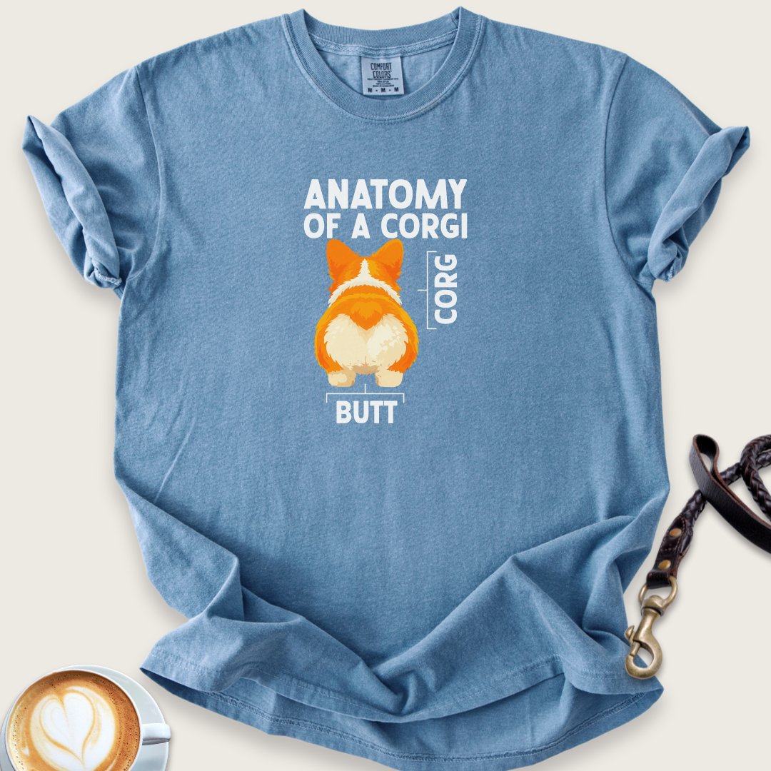 Anatomy of a corgi T-shirt