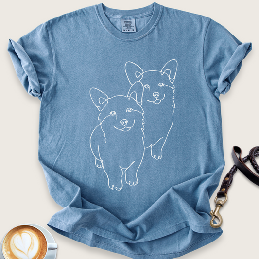 Corgi Pair T-shirt