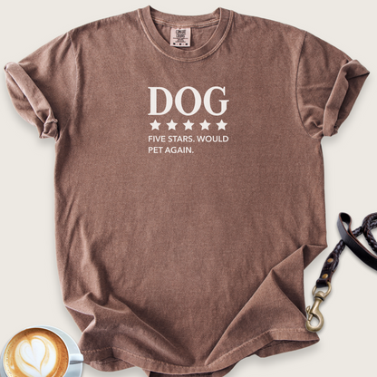 Dog five stars T-shirt