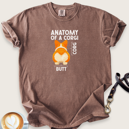 Anatomy of a corgi T-shirt