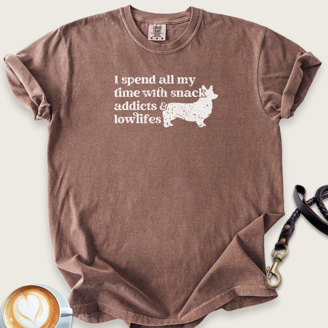 Snack addicts & lowlifes T-shirt