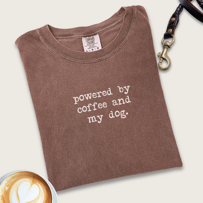 Powered by coffee & dog T-shirt