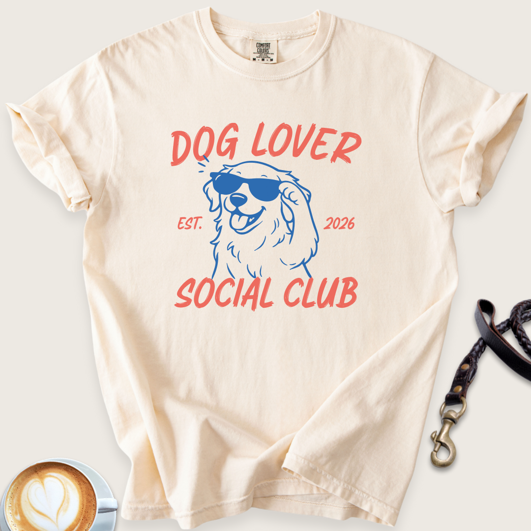 Dog lover social club T-shirt