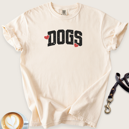 Dogs with hearts T-shirt