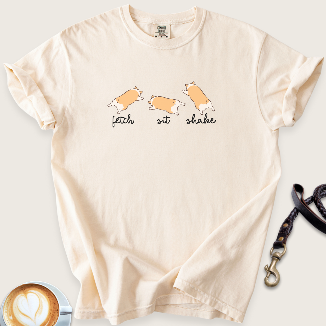 Fetch, sit, shakeT-shirt