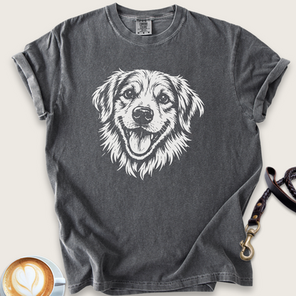 That golden face T-shirt