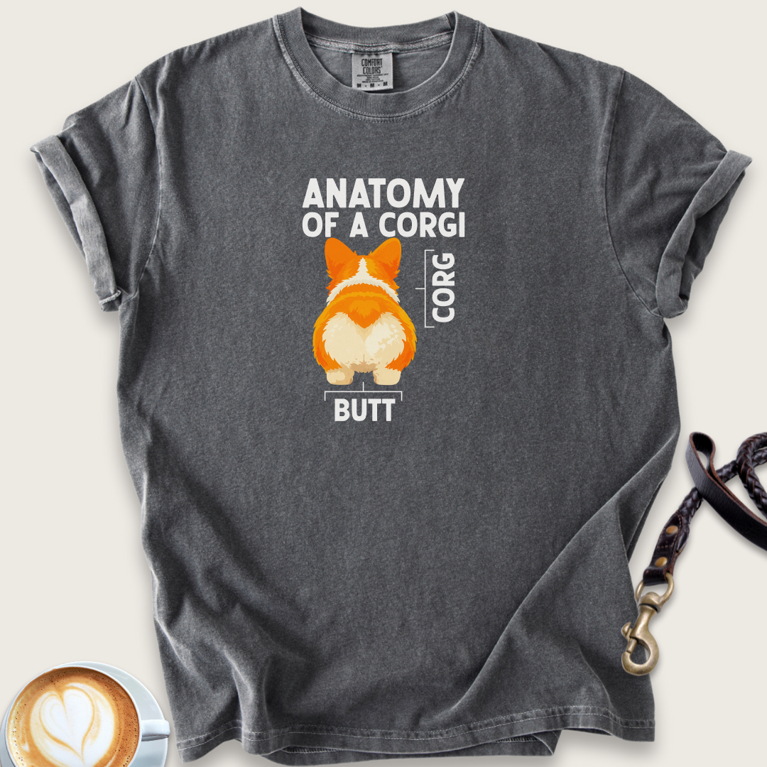 Anatomy of a corgi T-shirt