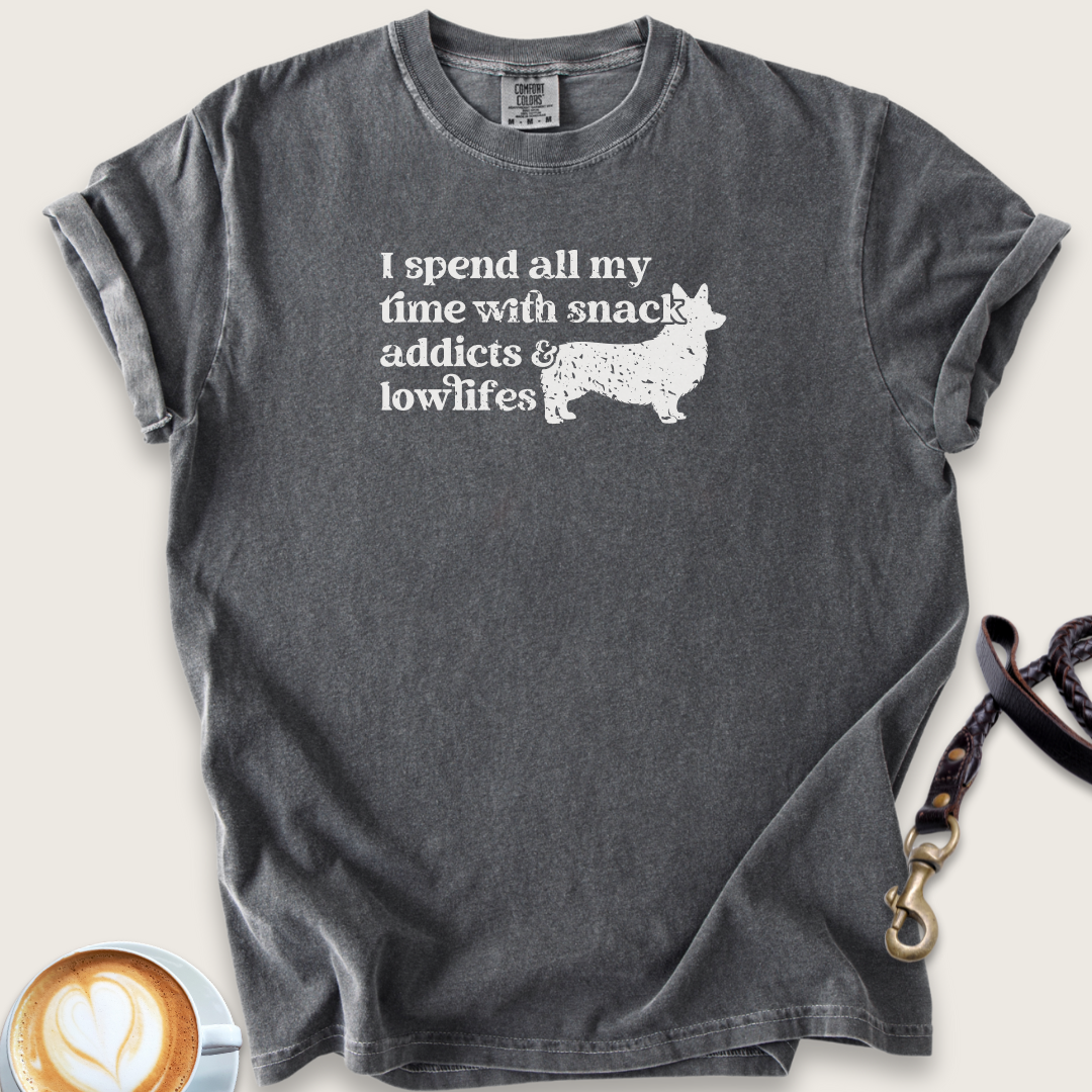 Snack addicts & lowlifes T-shirt