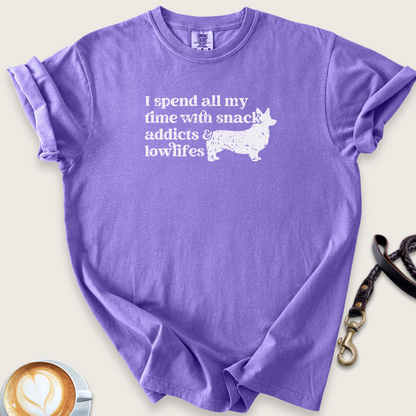 Snack addicts & lowlifes T-shirt