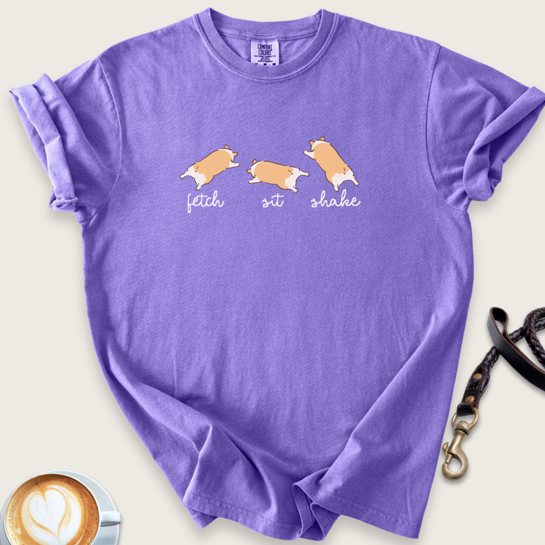 Fetch, sit, shakeT-shirt