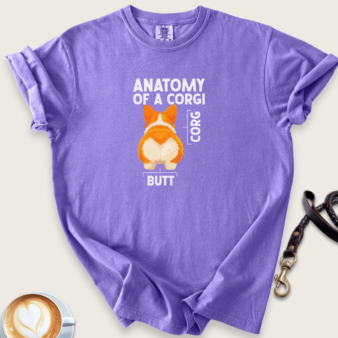 Anatomy of a corgi T-shirt