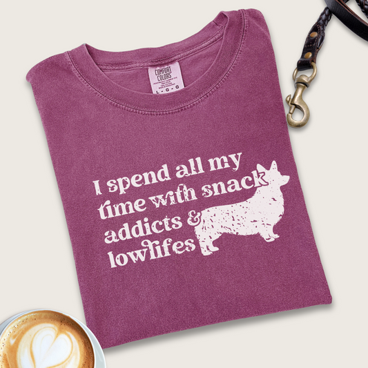 Snack addicts & lowlifes T-shirt