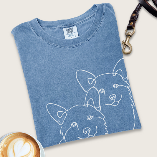 Corgi Pair T-shirt