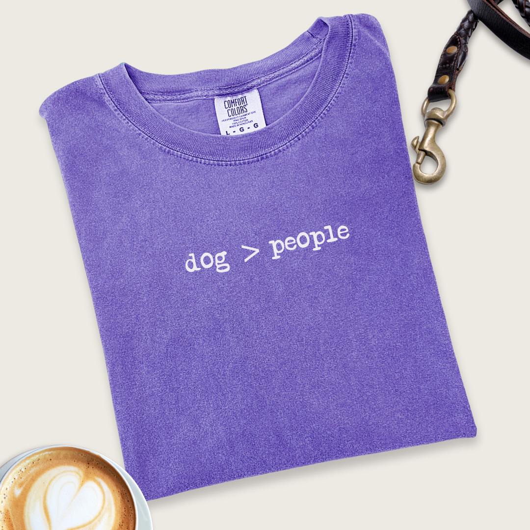 Dog > people T-shirt
